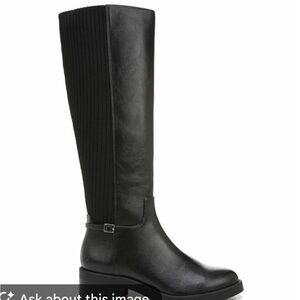 Life Stride Elegant Black Knee High Riding Boots